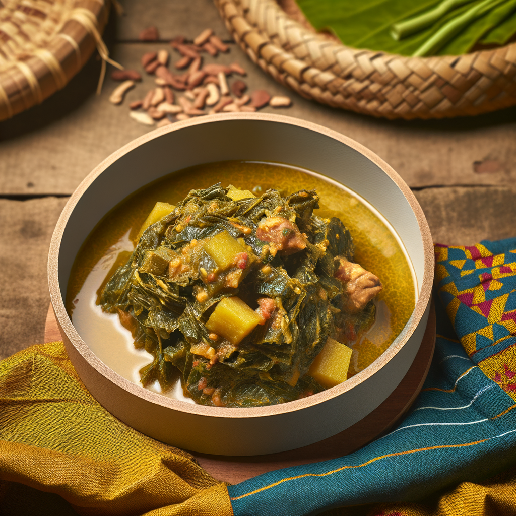 Cassava-leaf stew